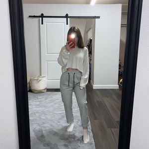 Forever 21 plaid pants with adjustable strings.